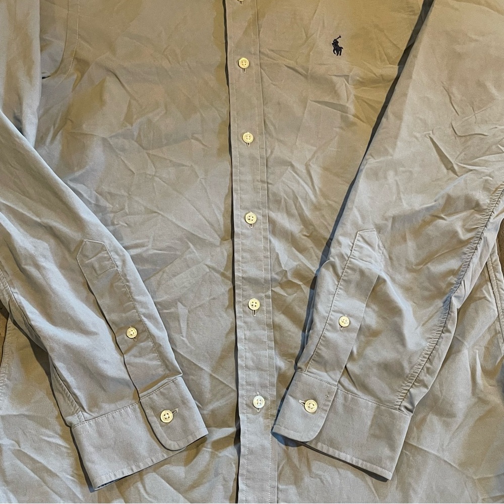 Polo Ralph Lauren performance button down‎ shirt mens size medium pre-owned - Picture 4 of 10